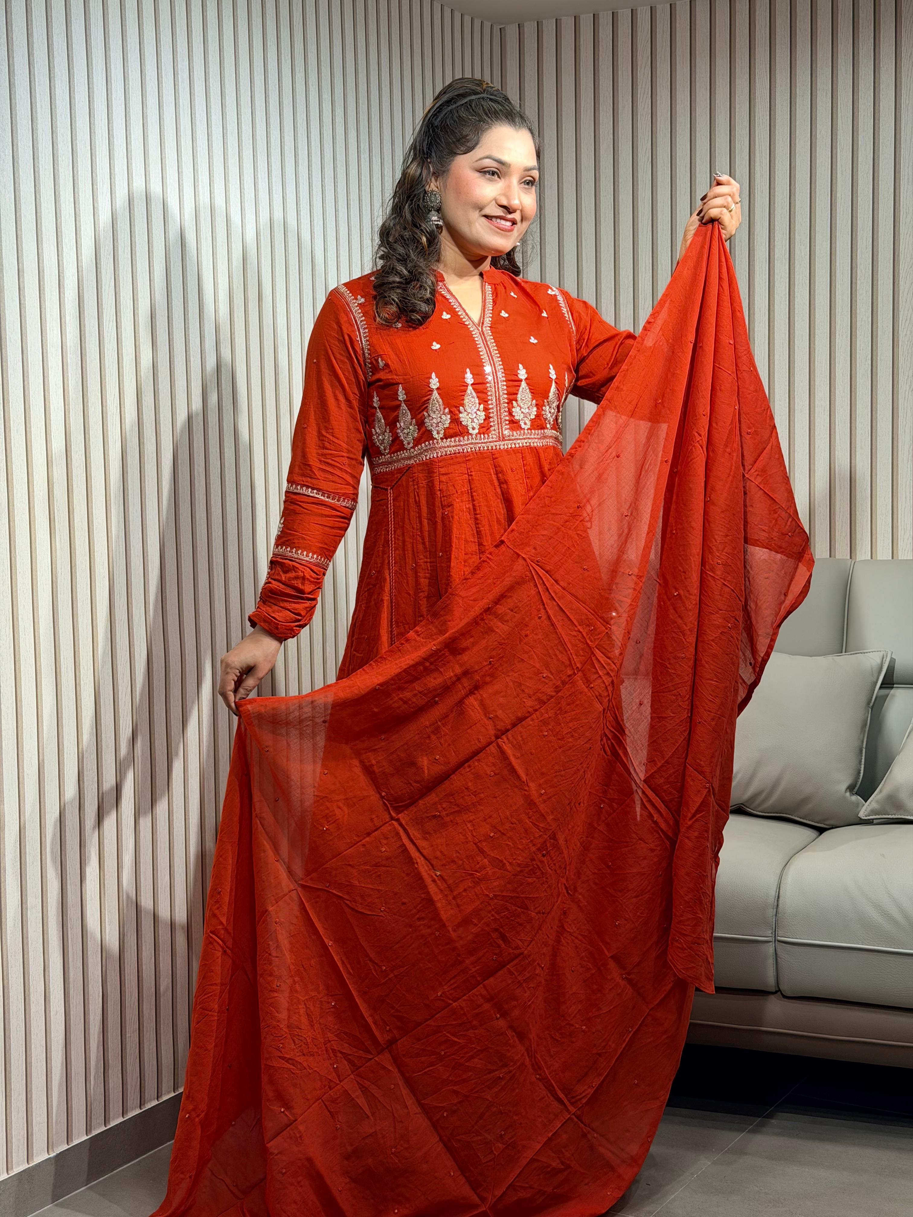 Golden Thread Work dress