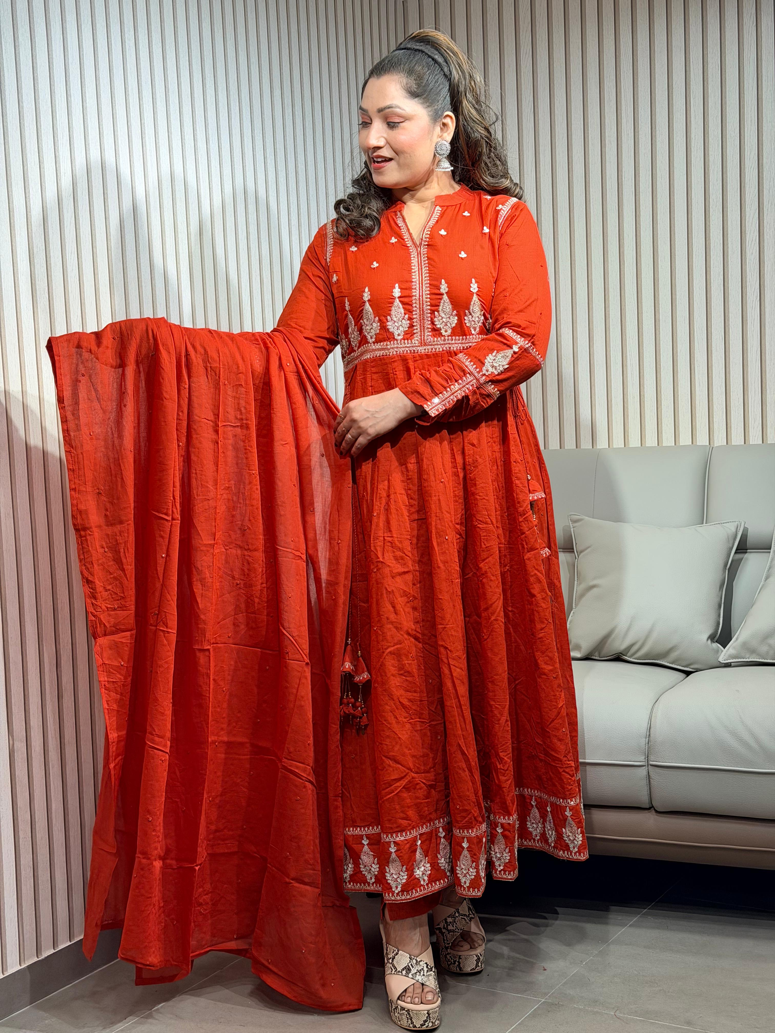 Golden Thread Work dress