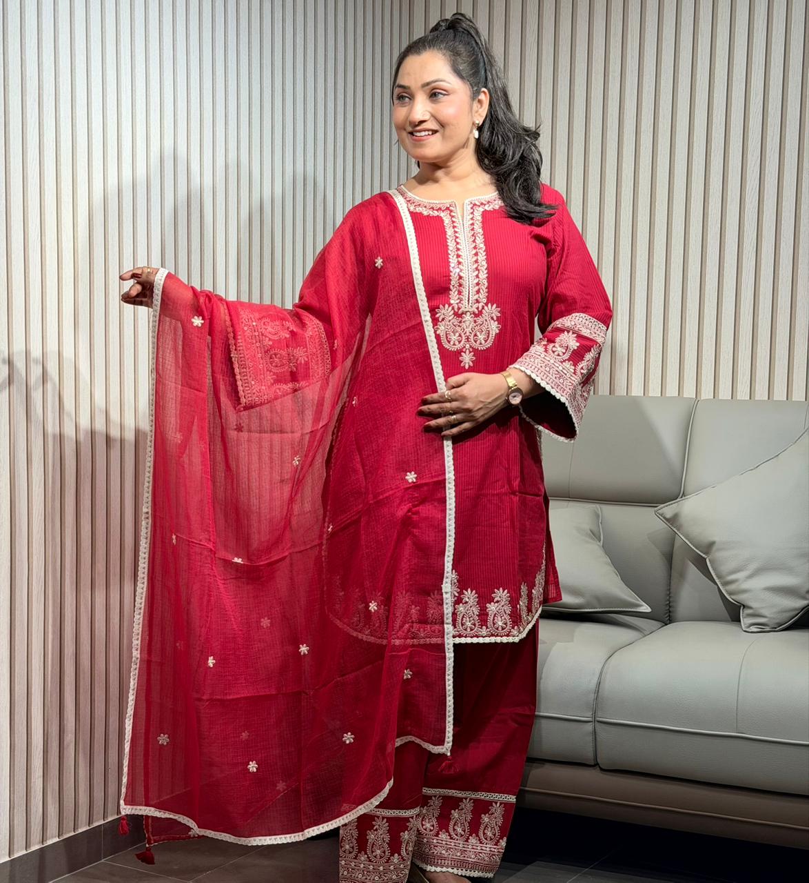 viral punjabi 3-piece suit