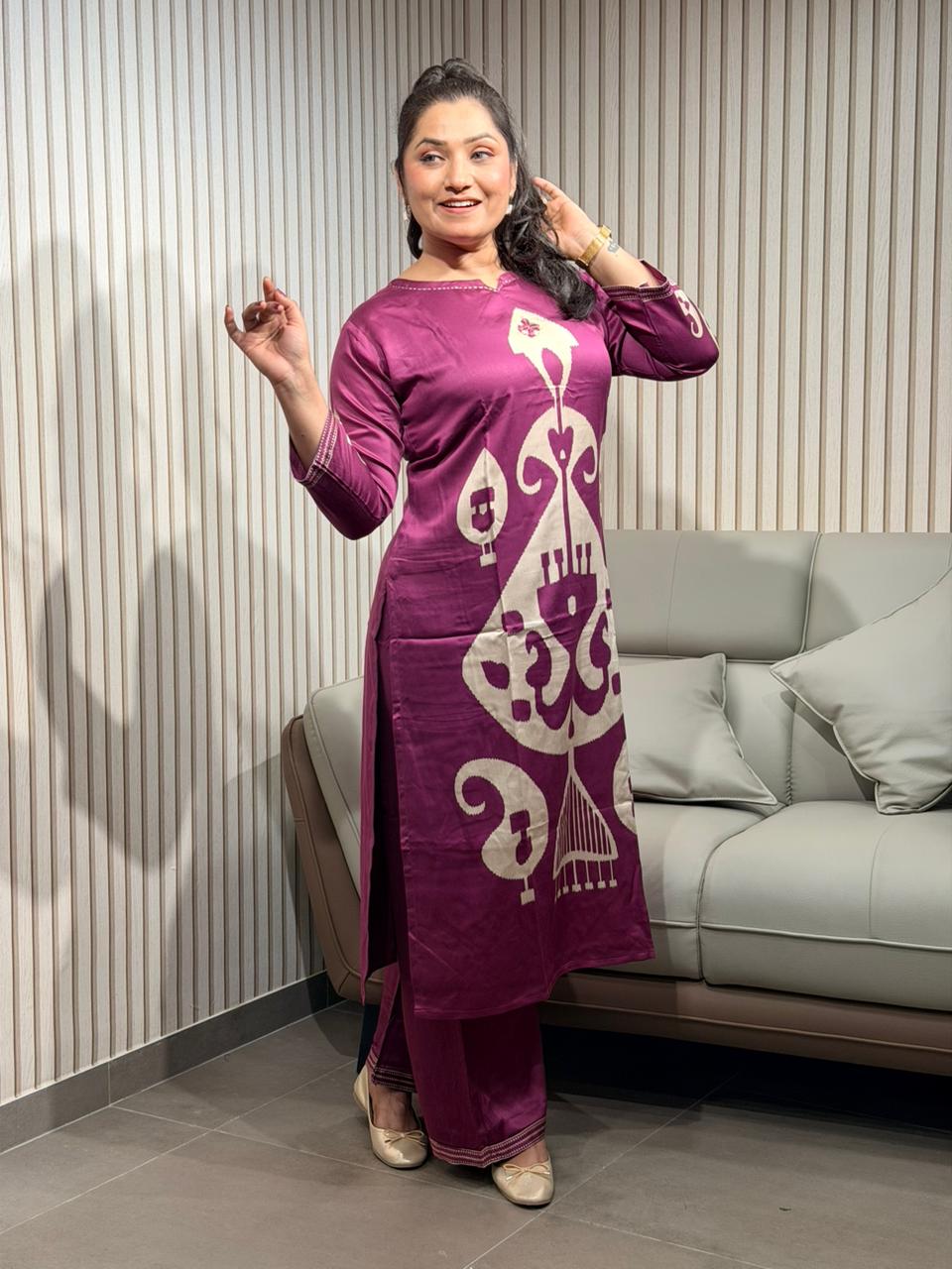Shaandar print cordset