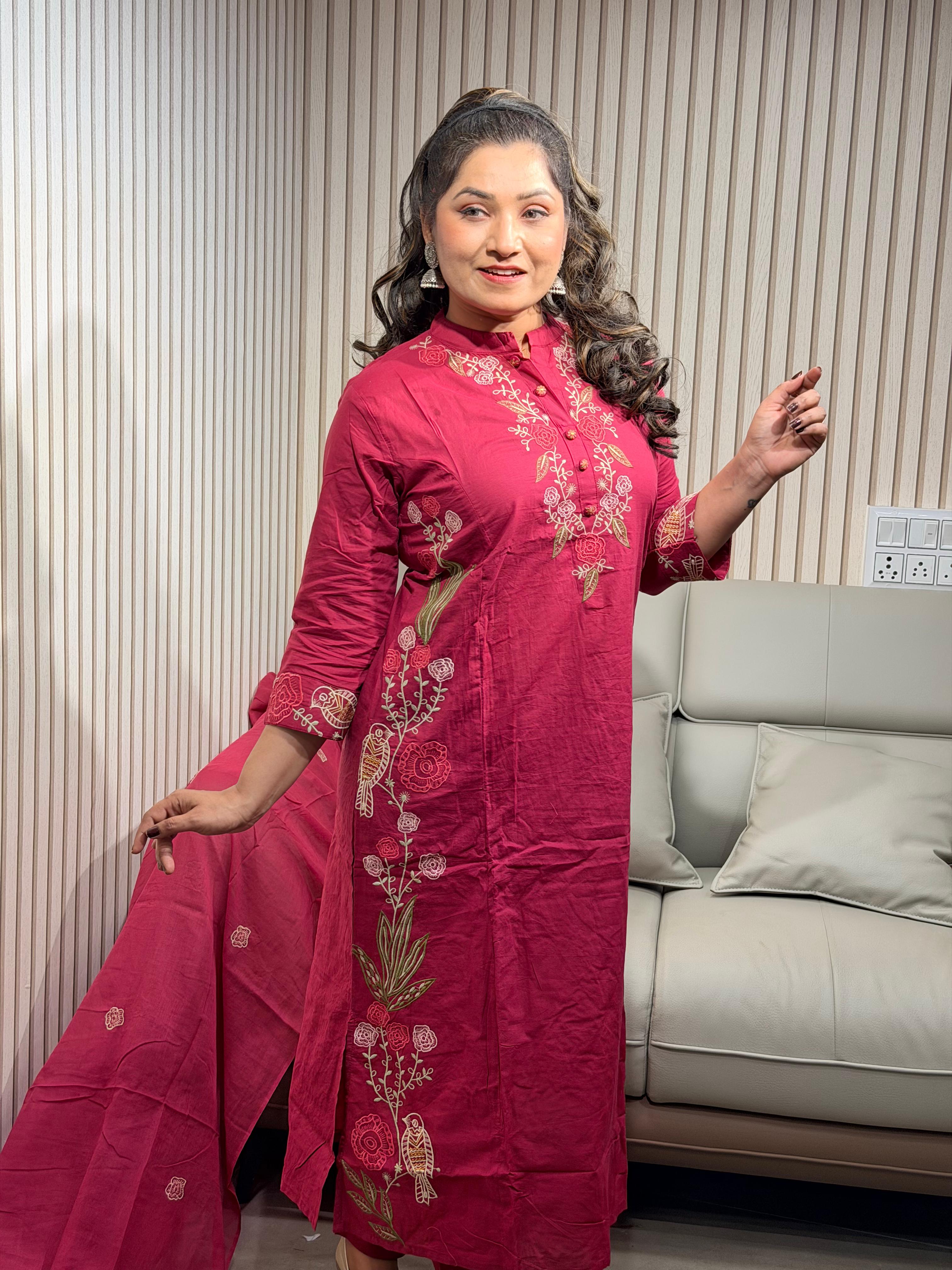 Floral Rani pink dress