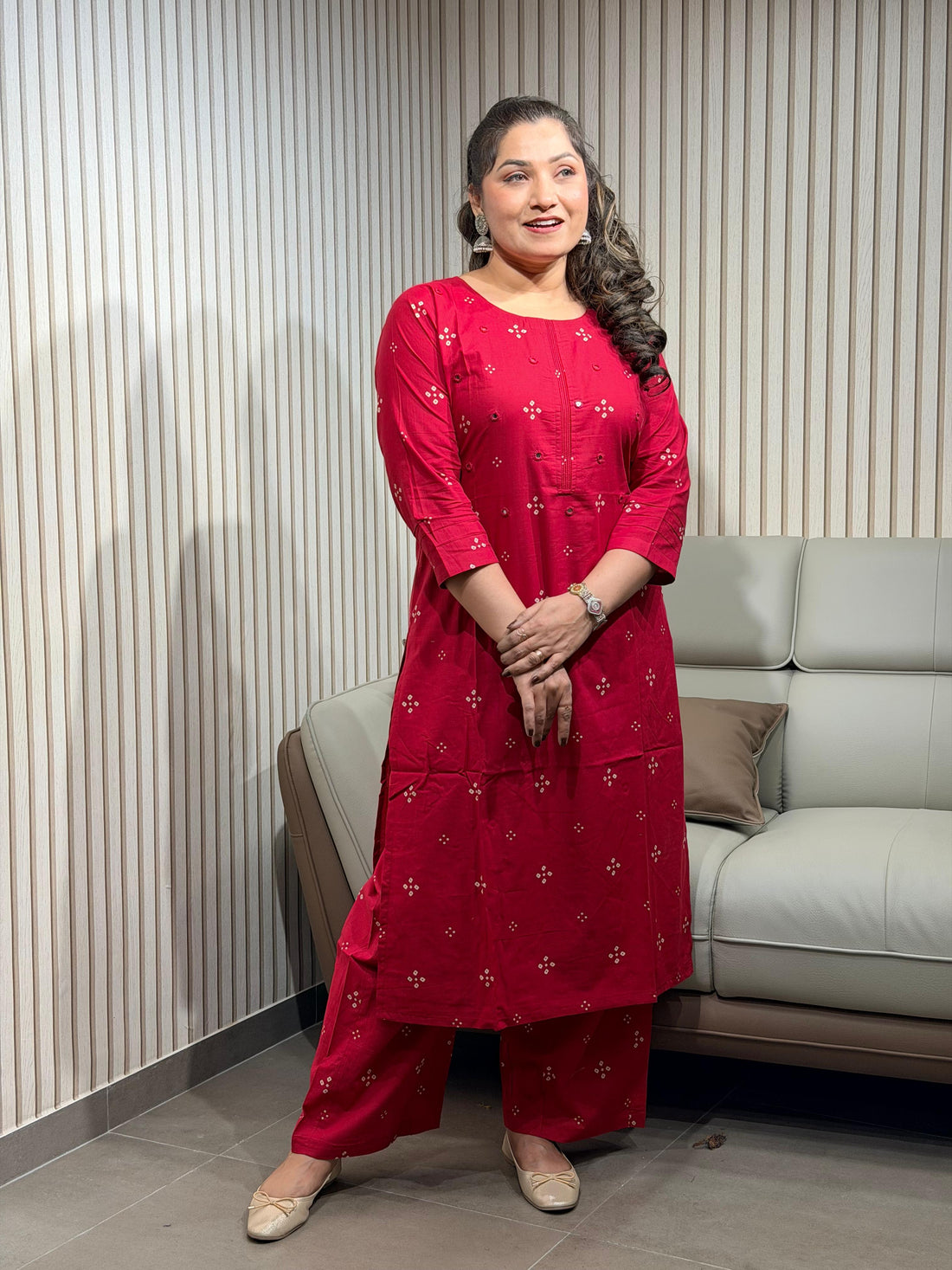 Bandhej ethnic dress