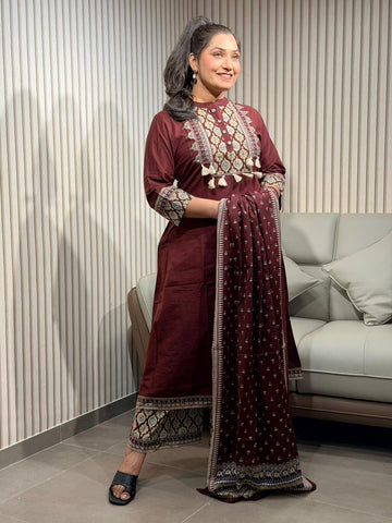Kashmiri blockprint dress
