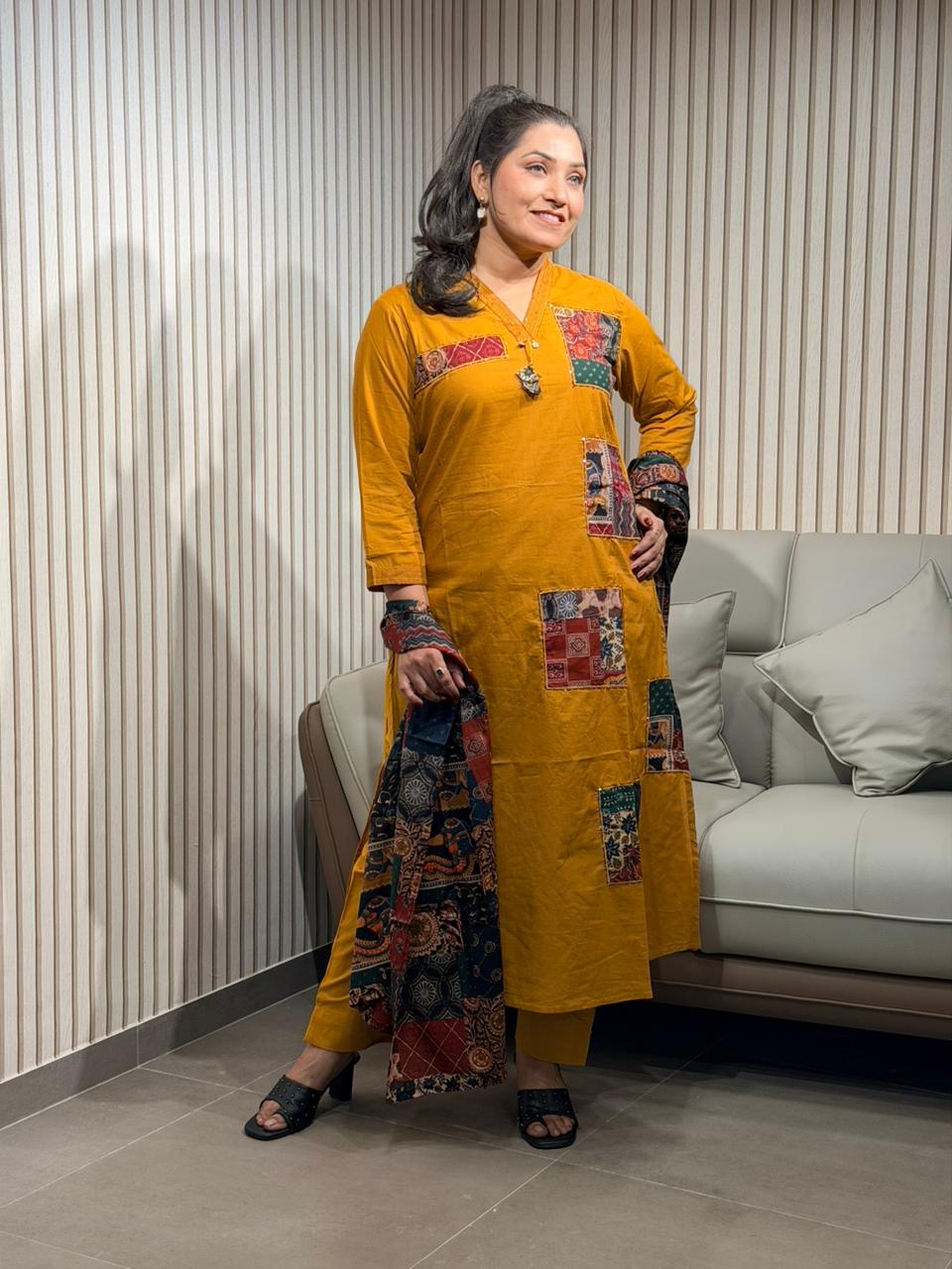 Golden yellow best dress
