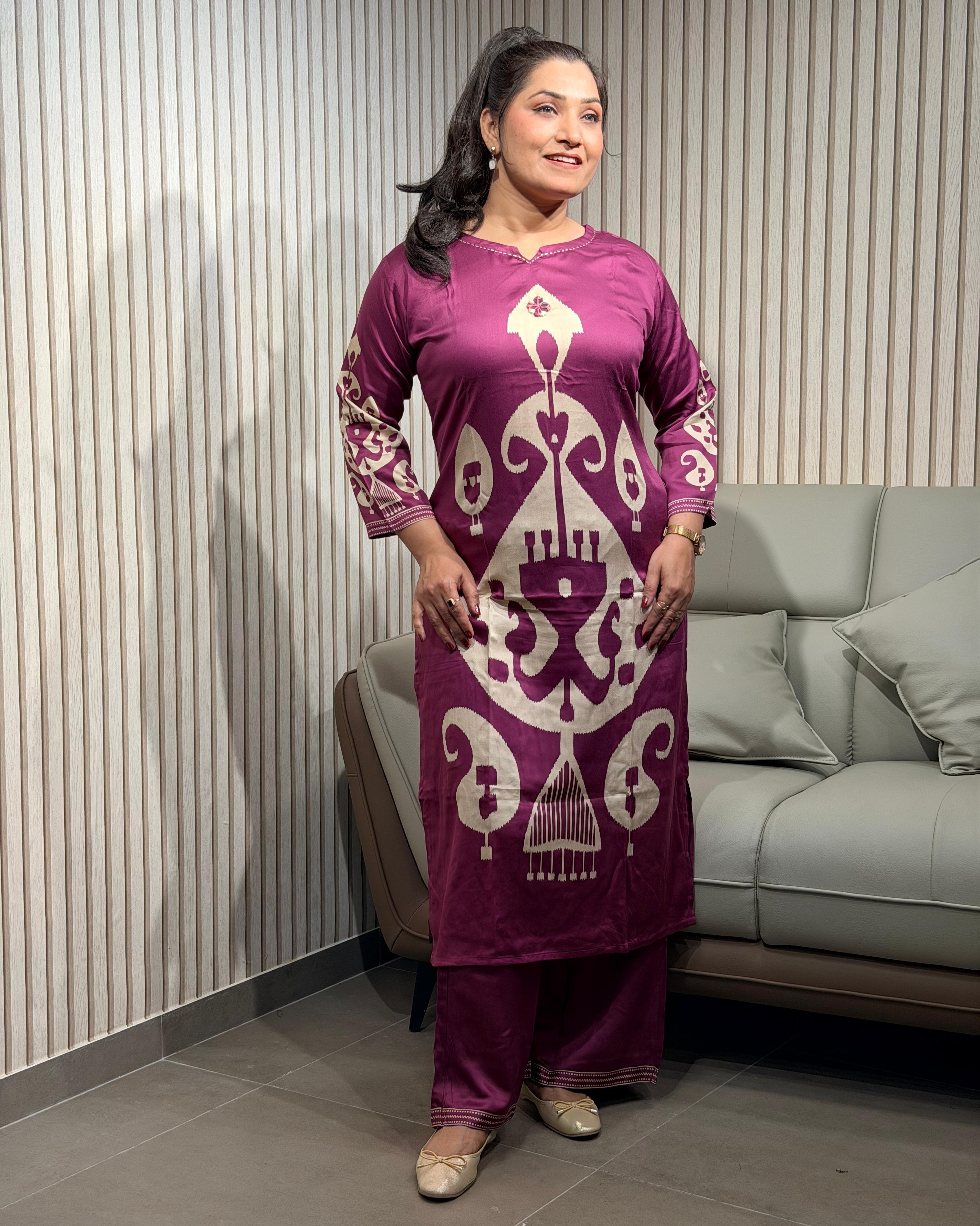 Shaandar print cordset