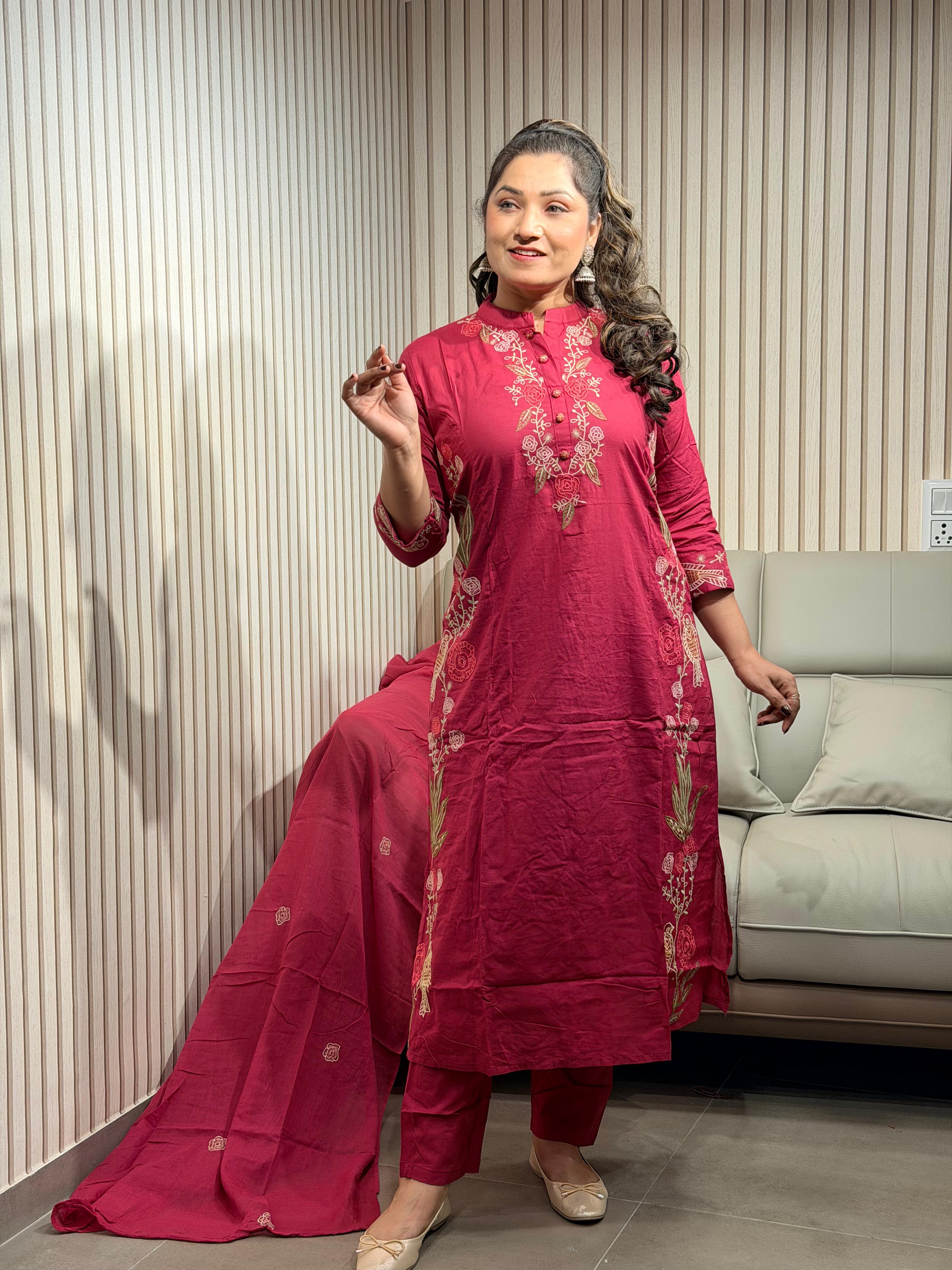 Floral Rani pink dress