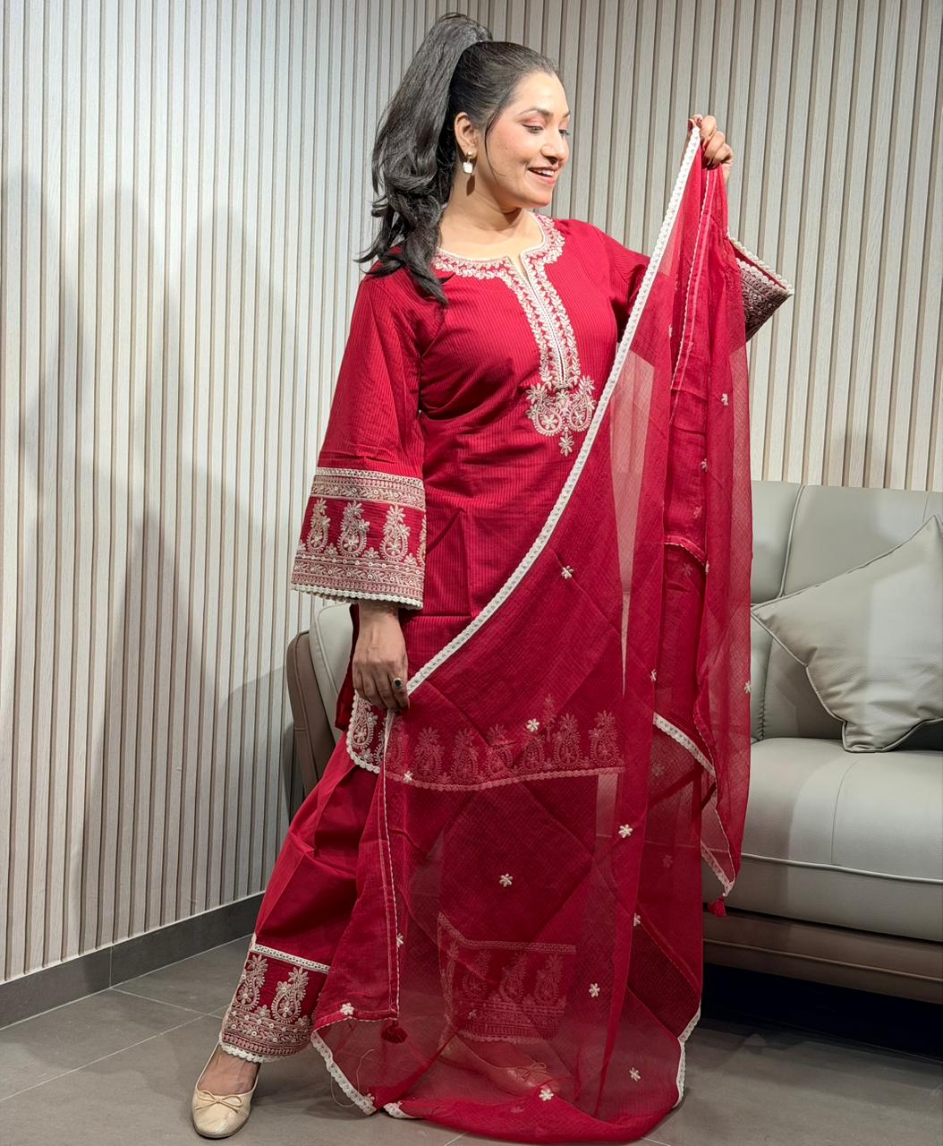 viral punjabi 3-piece suit